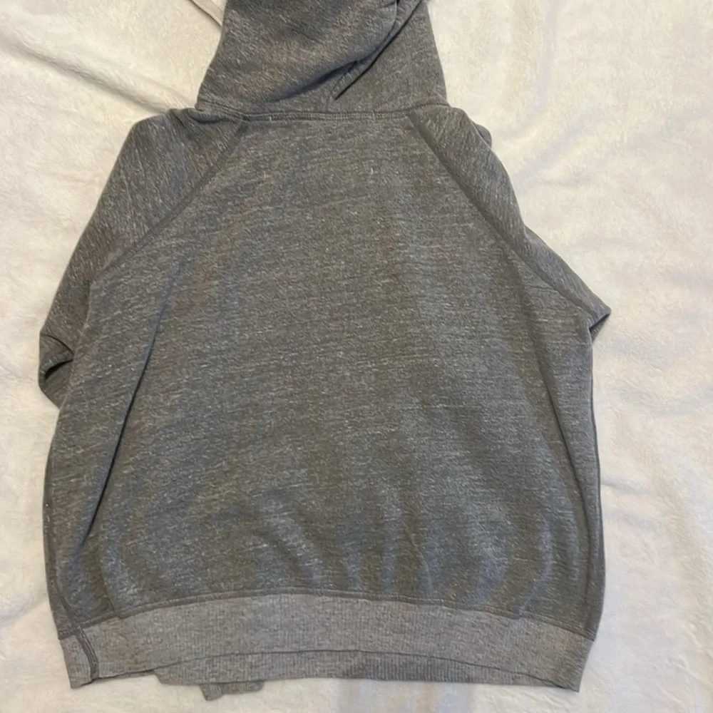 Small Free people Riley cotton hoodie with denim elbow patches. - Picture 6 of 8